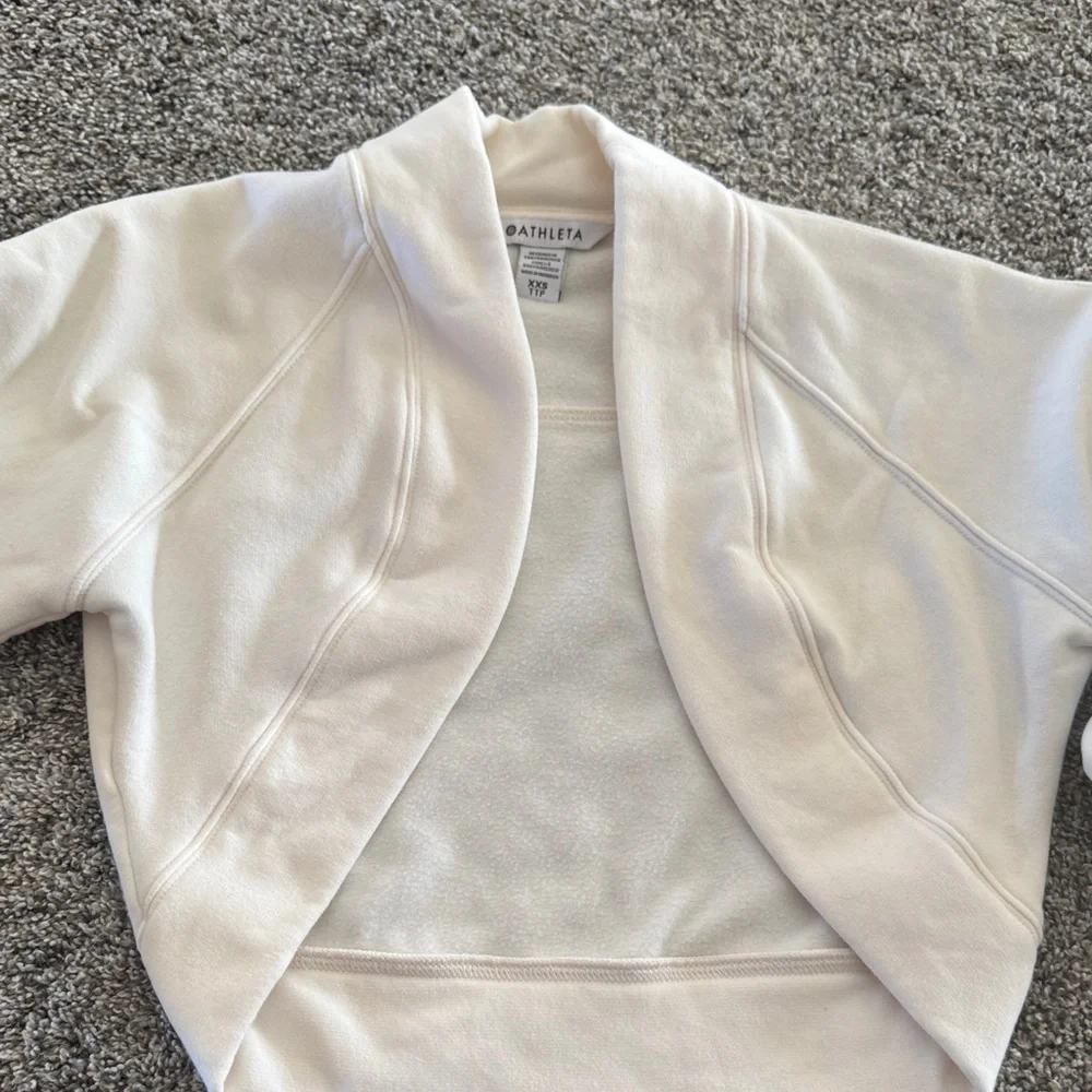 Athleta Cream Women's Shrug - Picture 3 of 5